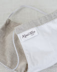Kind Face Reusable Linen Face Mask in Natural Colour