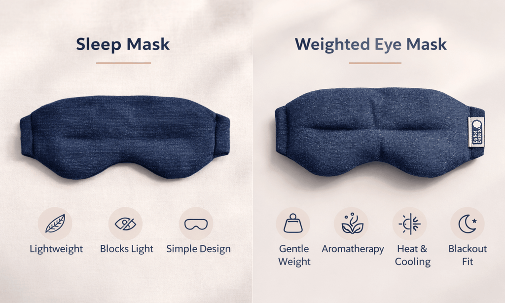 Weighted Eye Mask vs Sleep Mask: Key Differences & Benefits