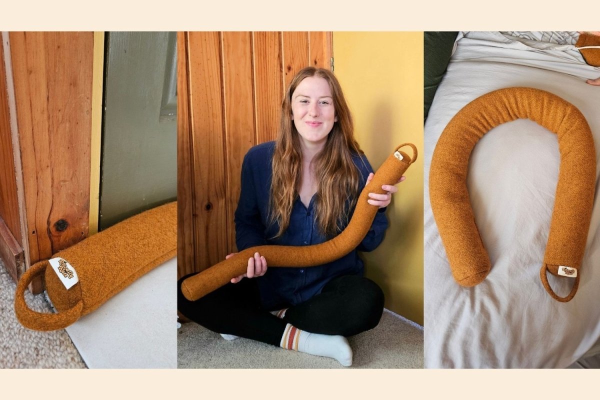 Do Not Disturb Sleep Company - Ethically Kate's Draught Stopper - Orchard Orange