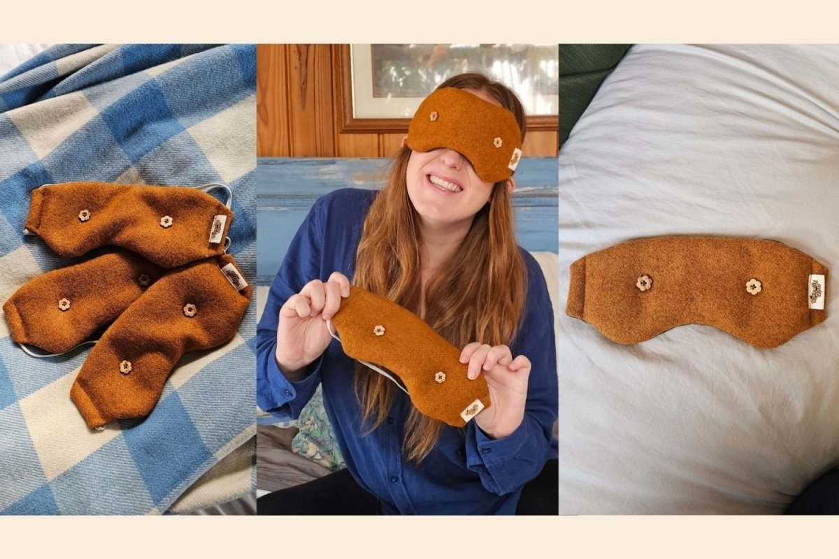 Do Not Disturb Sleep Company - Ethically Kate's Weighted Eye Mask - Orchard Orange