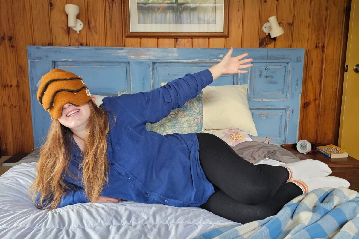 Do Not Disturb Sleep Company - Ethically Kate's Weighted Eye Mask - Orchard Orange