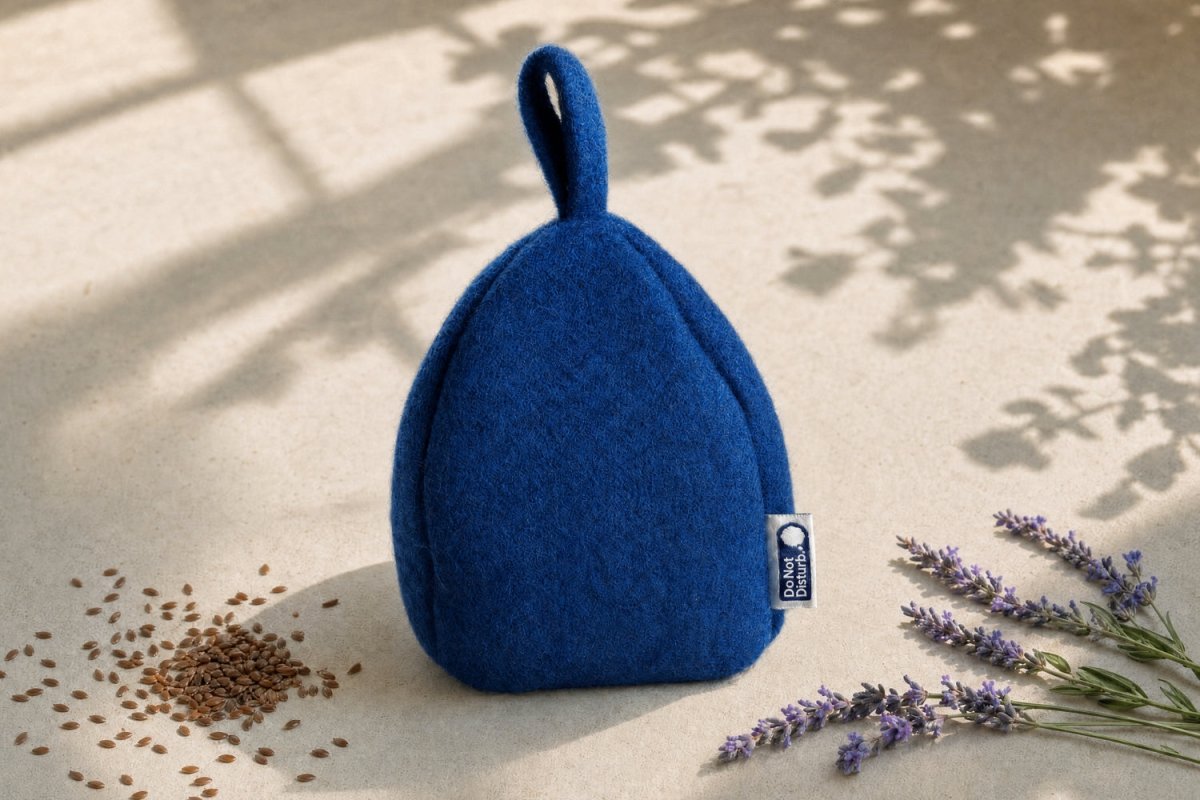 Do Not Disturb Sleep Company - Felted NZ Wool Door Stop - Black Sand