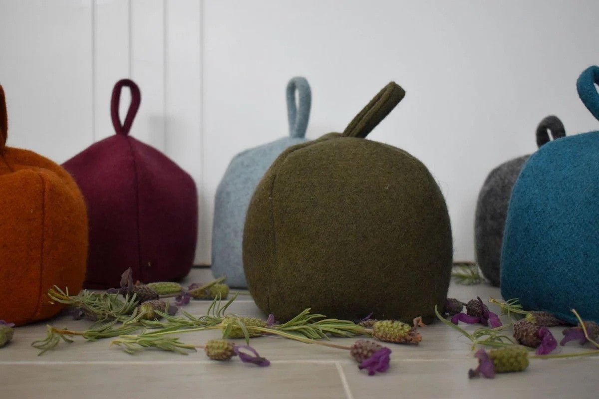 Do Not Disturb Sleep Company - Felted NZ Wool Door Stop - Black Sand
