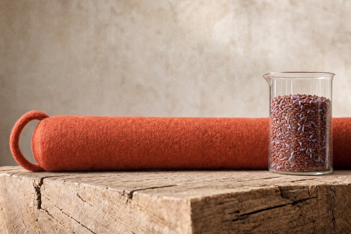Do Not Disturb Sleep Company - Felted NZ Wool Draught Stopper - Black Sand