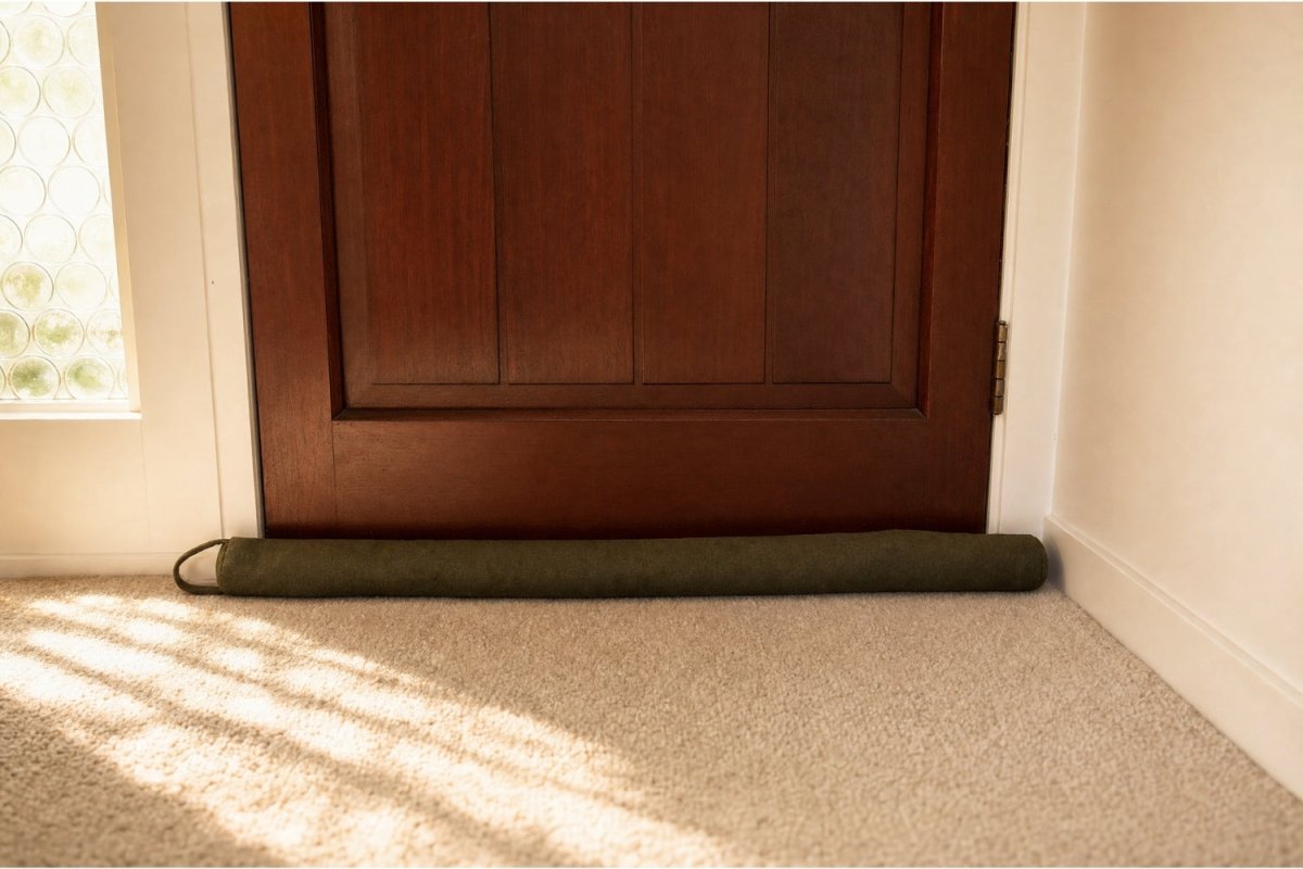 Do Not Disturb Sleep Company - Felted NZ Wool Draught Stopper - Black Sand