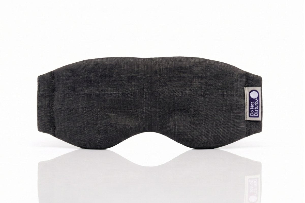 Do Not Disturb Sleep Company - Linen &amp; Wisewool™ Sleep Mask - Black Shadow