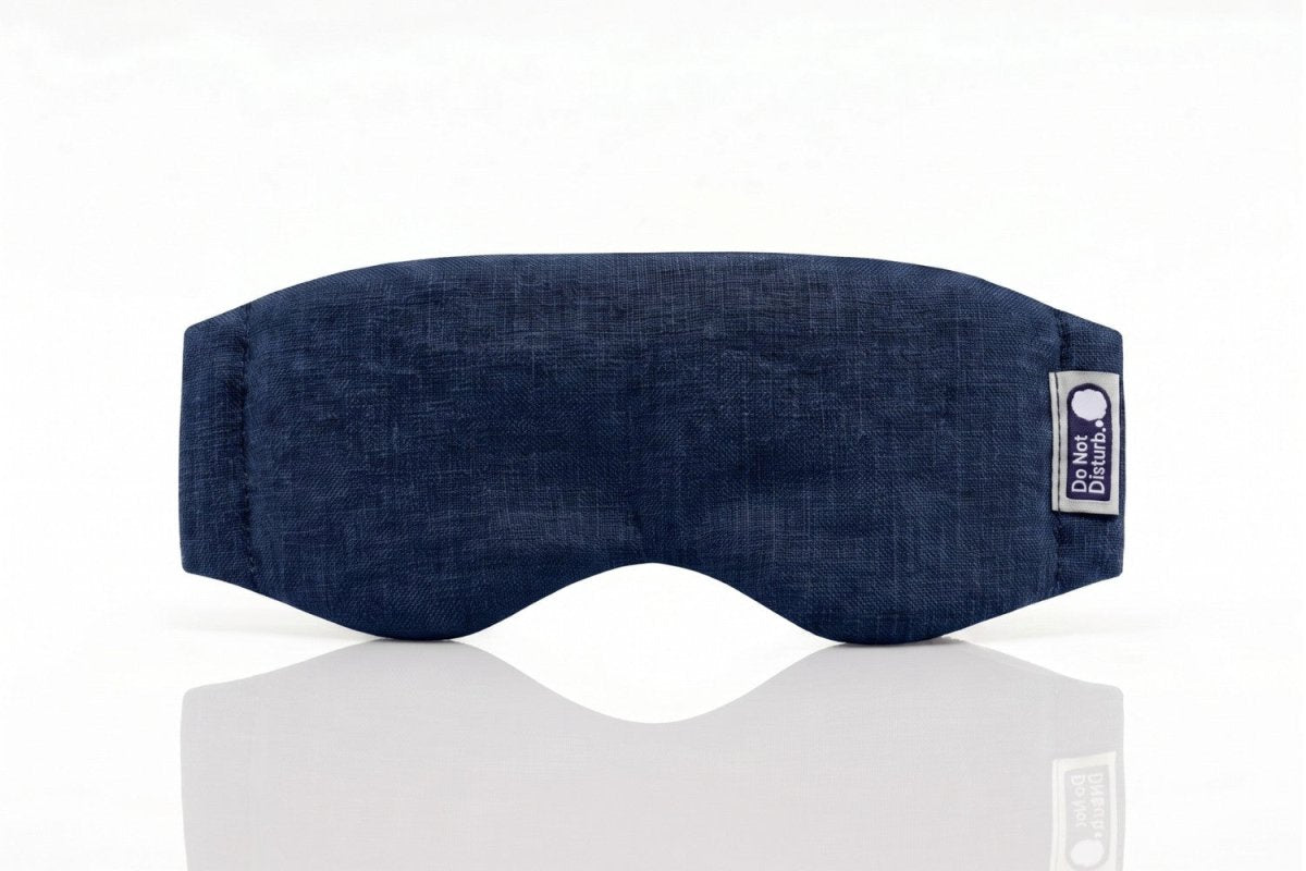 Do Not Disturb Sleep Company - Linen &amp; Wisewool™ Sleep Mask - Midnight Blue