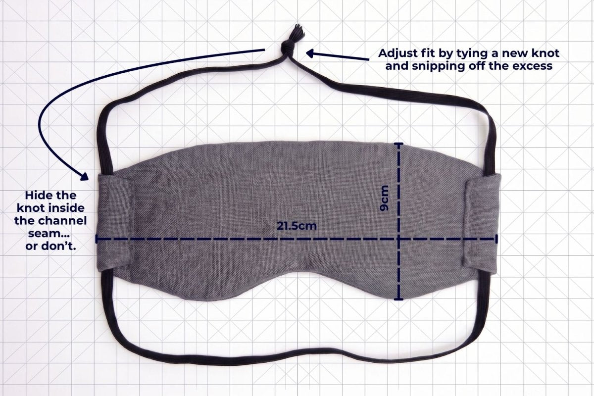 Do Not Disturb Sleep Company - Linen &amp; Wisewool™ Sleep Mask - Moss Green