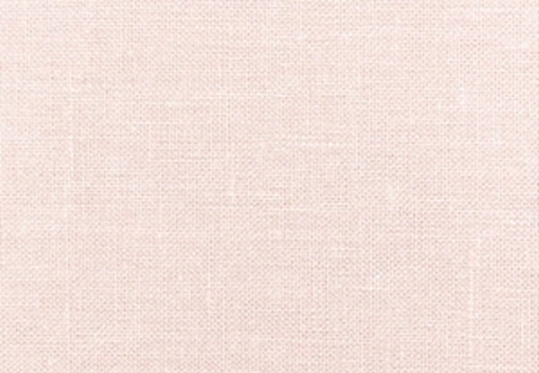 Close Up of Kind Face Reusable Linen Face Mask in Soft Pink Colour